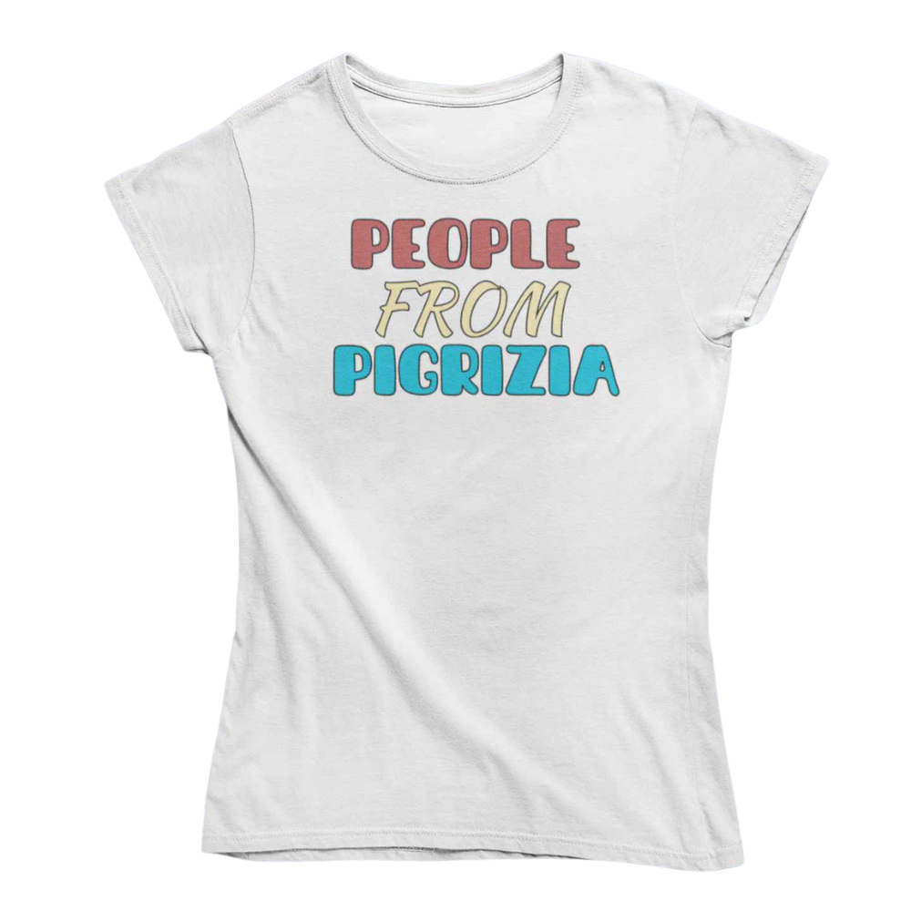 T-Shirt Uomo Divertente Con Stampa People From Pigrizia