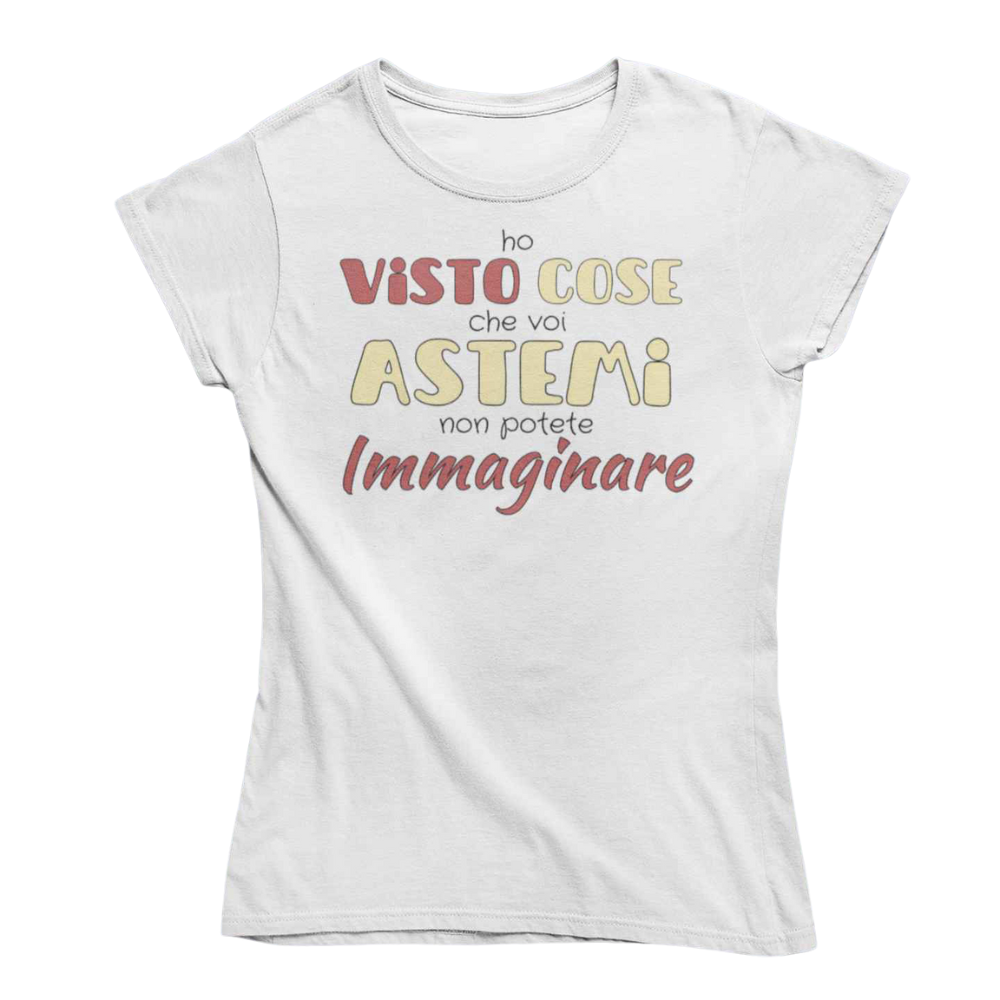 T-Shirt Uomo Divertente Con Stampa Ho Visto Cose