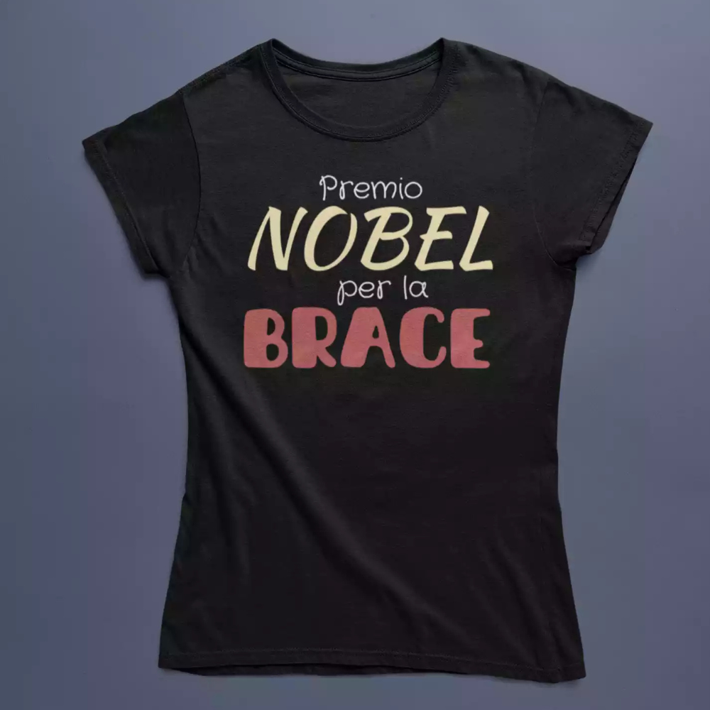 T-Shirt Uomo Divertente Con Stampa Premio Nobel Per La Brace