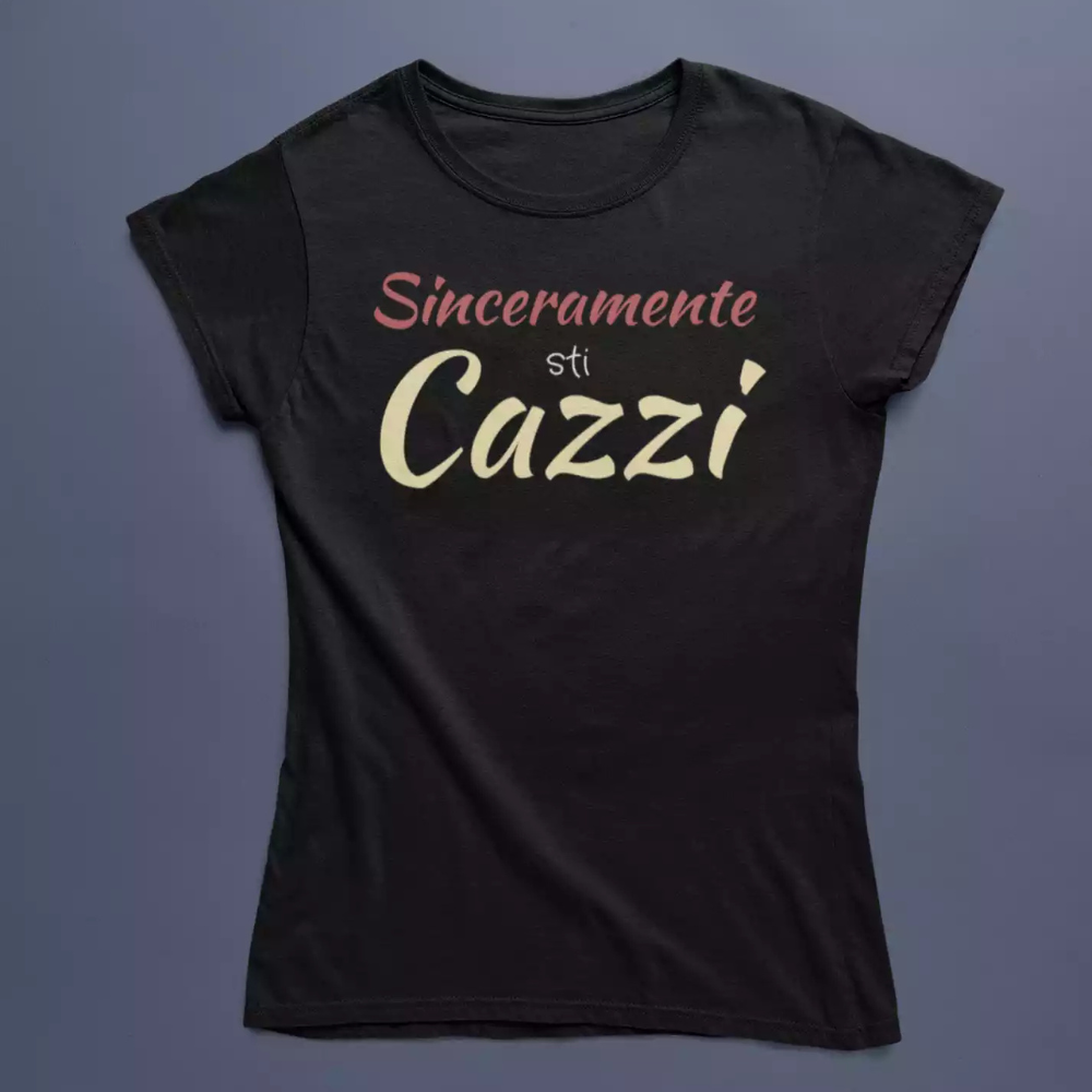 T-Shirt Uomo Divertente Con Stampa Sinceramente Sticazzi