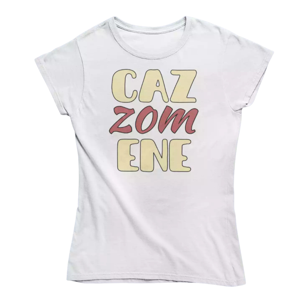 T-Shirt Donna Divertente Con Stampa Cazzomene