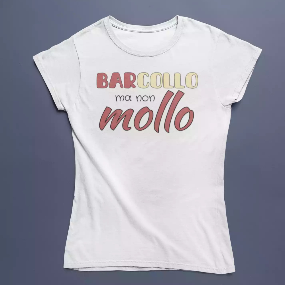 T-Shirt Uomo Divertente Con Stampa Barcollo Ma Non Mollo