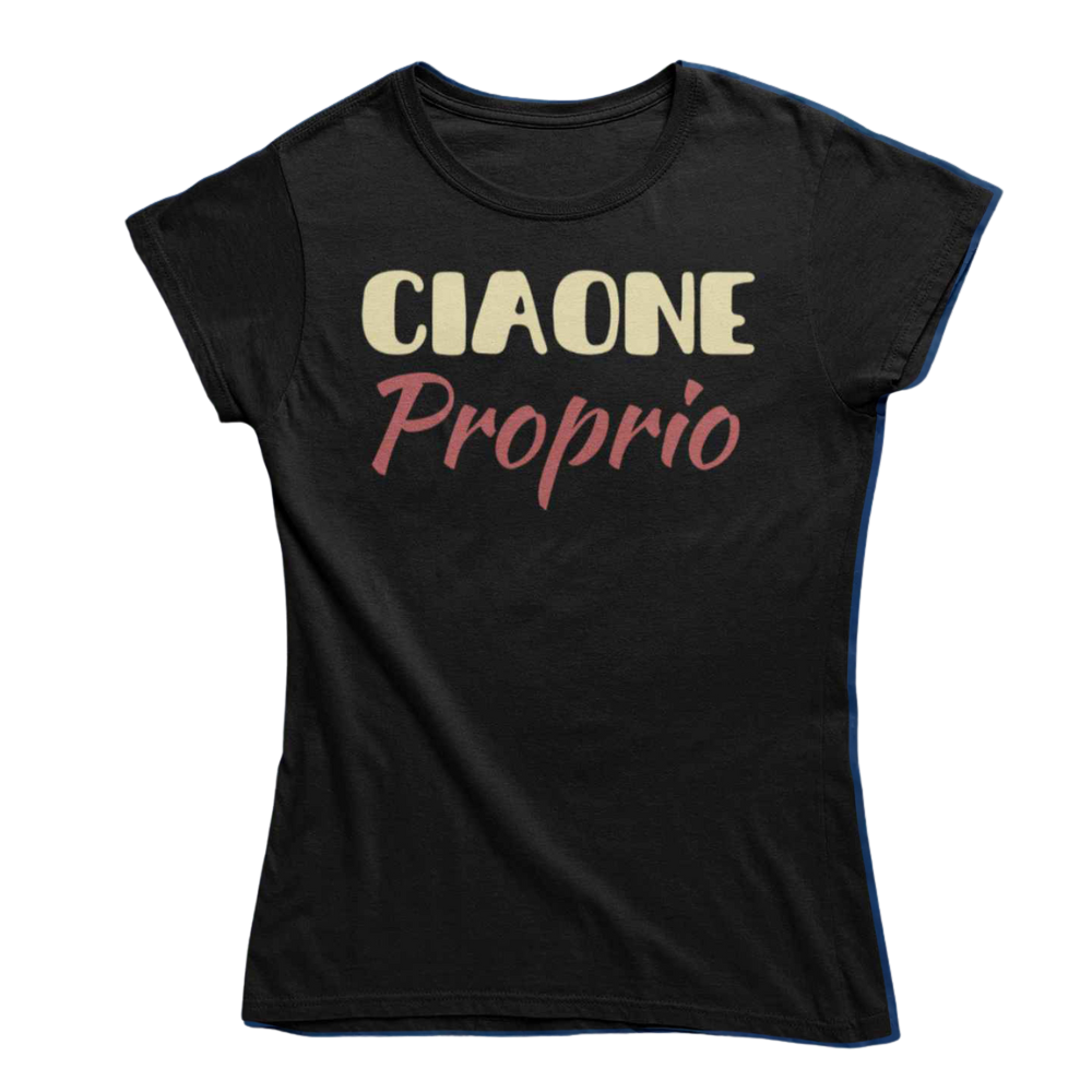T-Shirt Uomo Divertente Con Stampa Ciaone Proprio