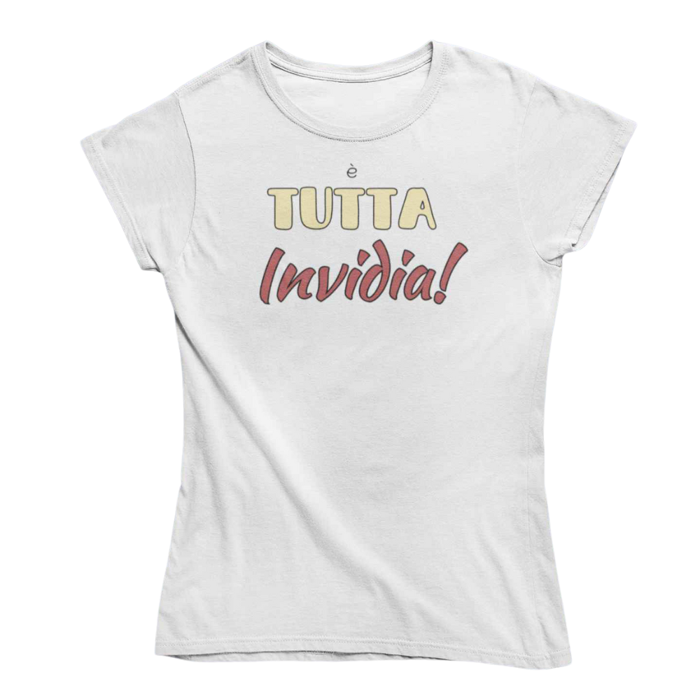 T-Shirt Uomo Divertente Con Stampa Tutta Invidia