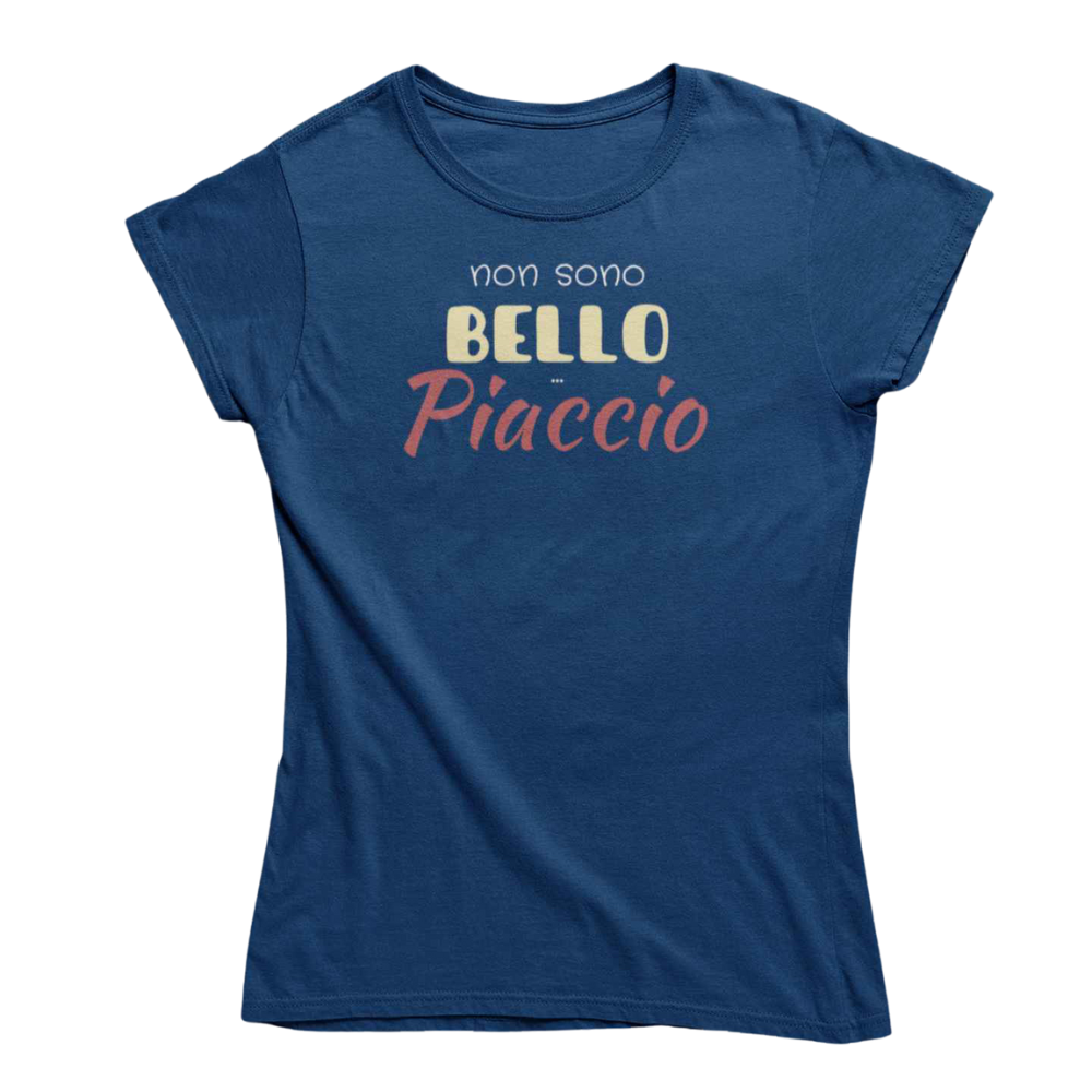 T-Shirt Uomo Divertente Con Stampa Non Sono Bello Piaccio