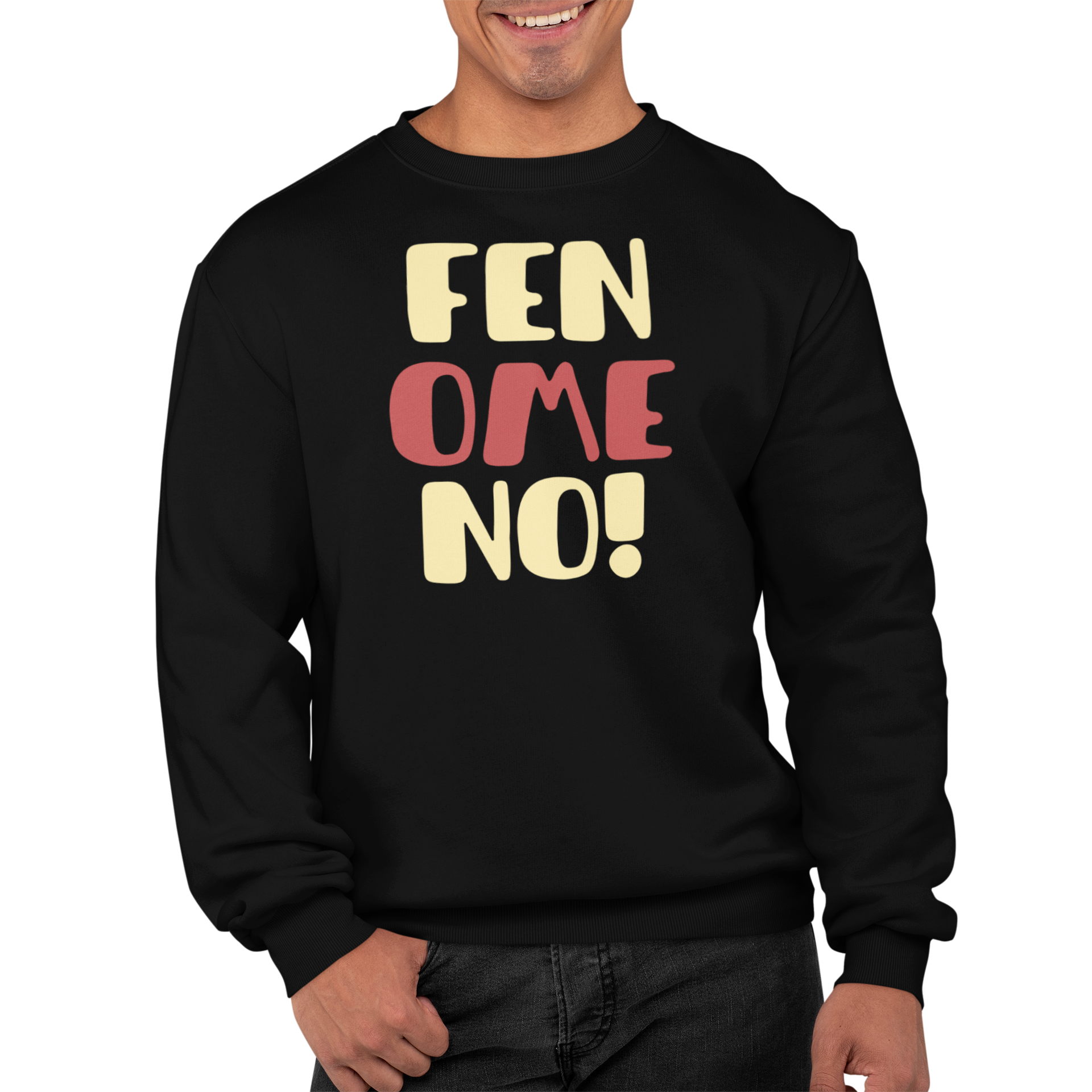 Felpa Girocollo Con Stampa Fenomeno