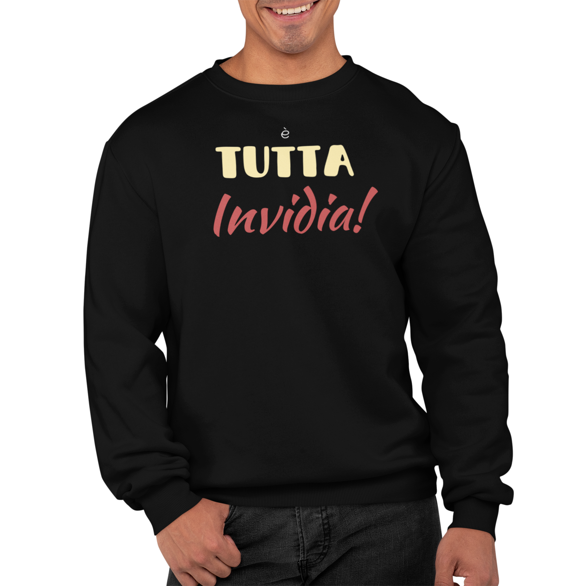 Felpa Girocollo Con Stampa Tutta Invidia