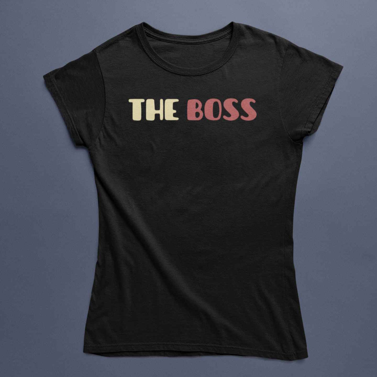 T-Shirt Uomo Divertente Con Stampa The Boss