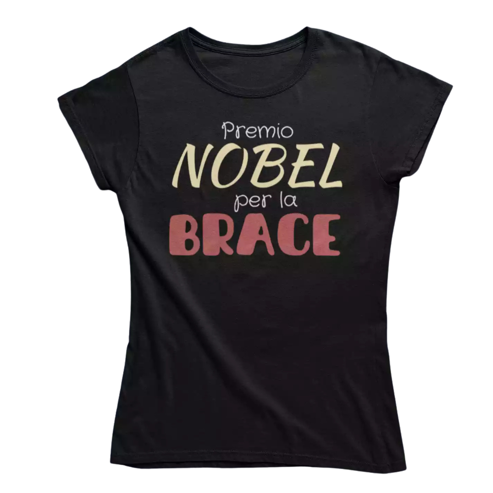 T-Shirt Uomo Divertente Con Stampa Premio Nobel Per La Brace