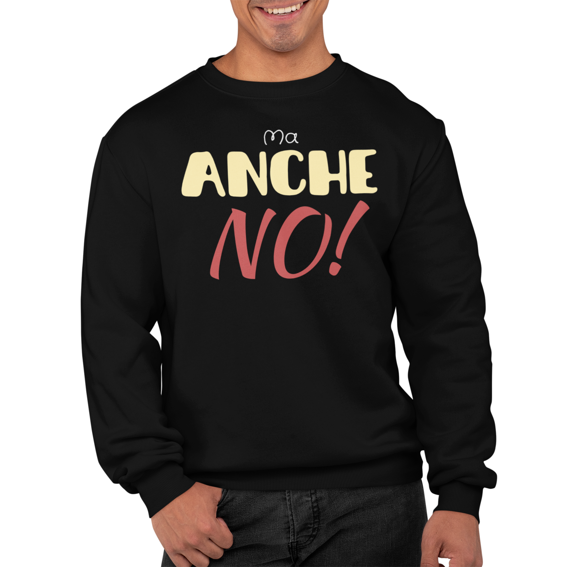 Felpa Girocollo Con Stampa Ma Anche No