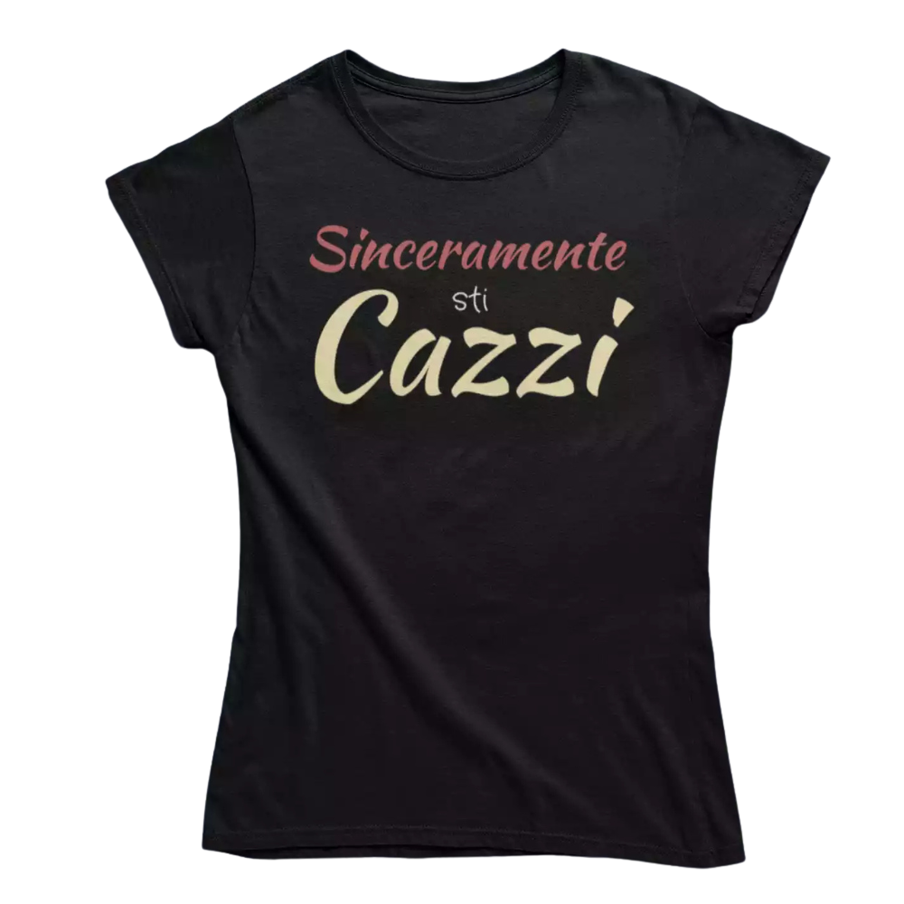 T-Shirt Uomo Divertente Con Stampa Sinceramente Sticazzi