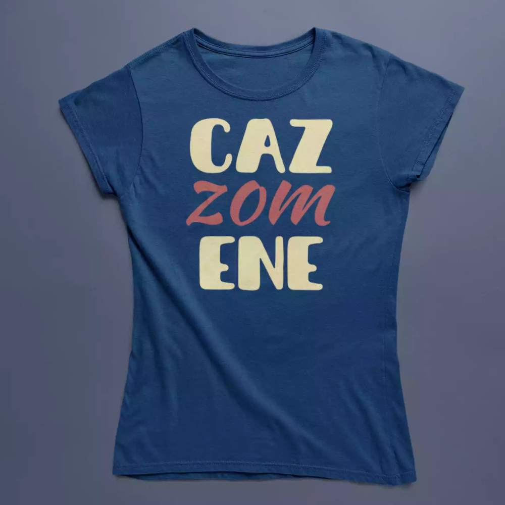 T-Shirt Divertente Con Stampa Cazzomene