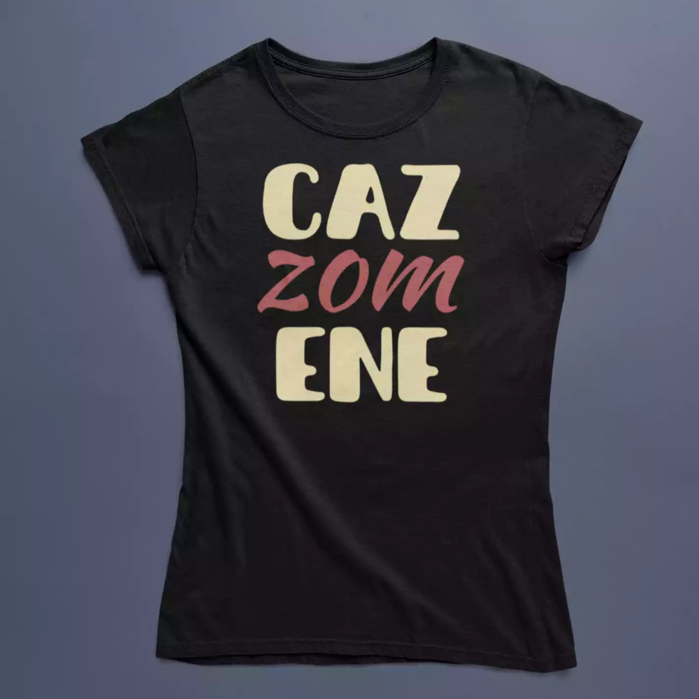 T-Shirt Divertente Con Stampa Cazzomene