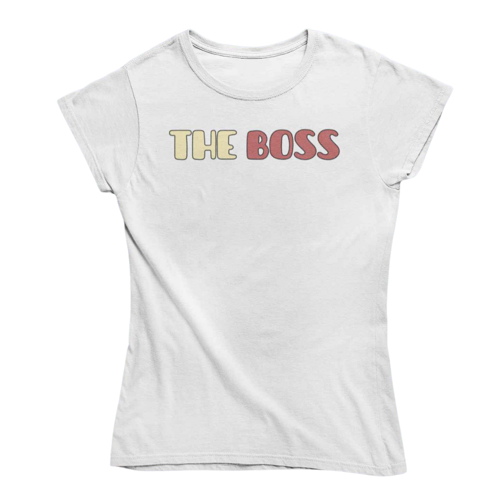 T-Shirt Donna Divertente Con Stampa The Boss