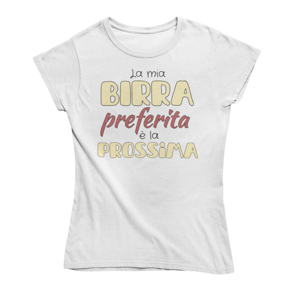 T-Shirt Uomo Divertente Con Stampa Birra Prossima