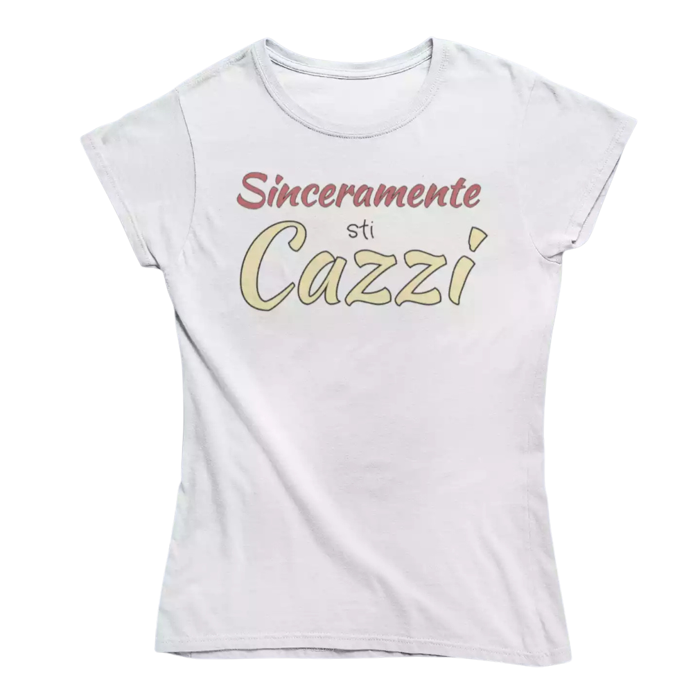 T-Shirt Uomo Divertente Con Stampa Sinceramente Sticazzi