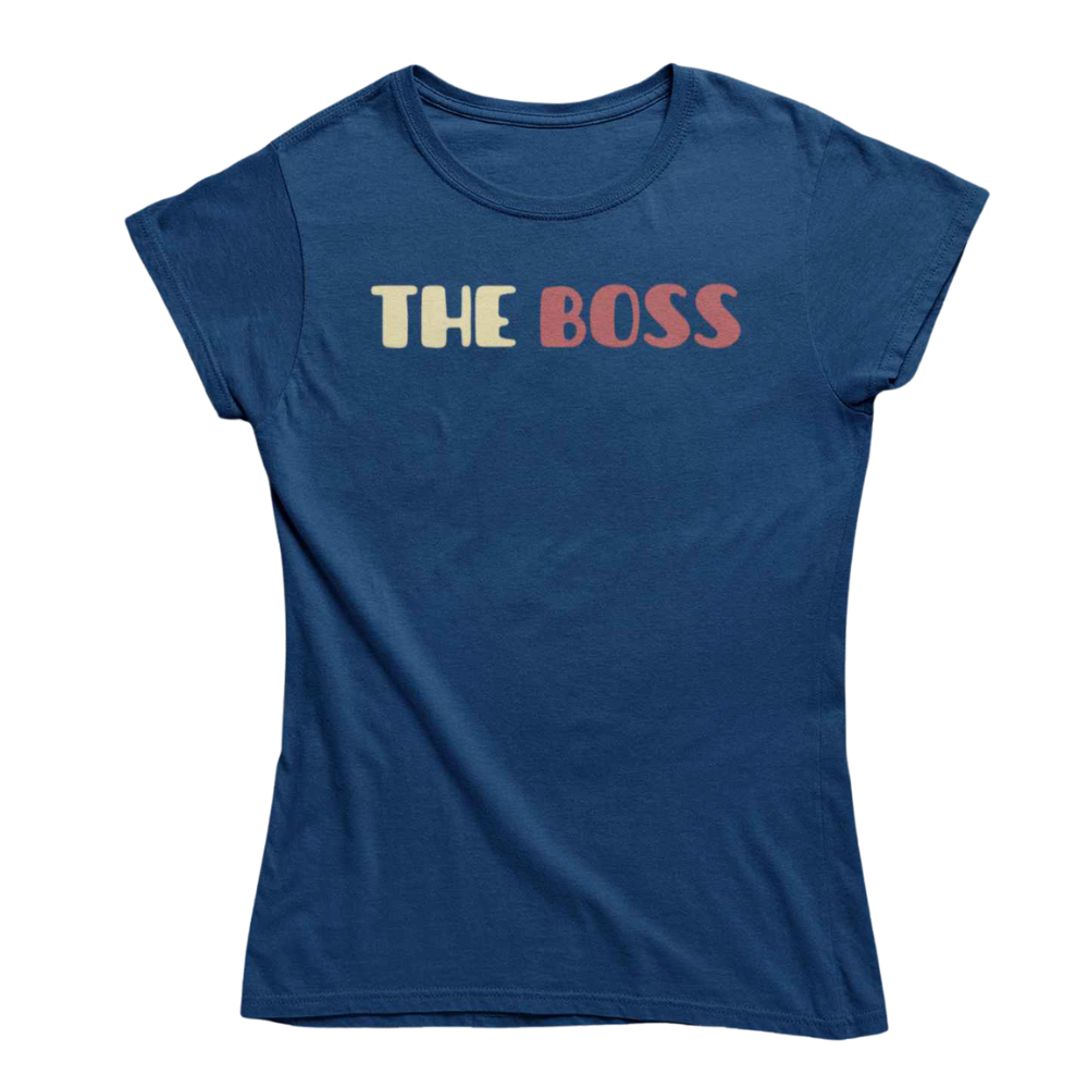 T-Shirt Donna Divertente Con Stampa The Boss