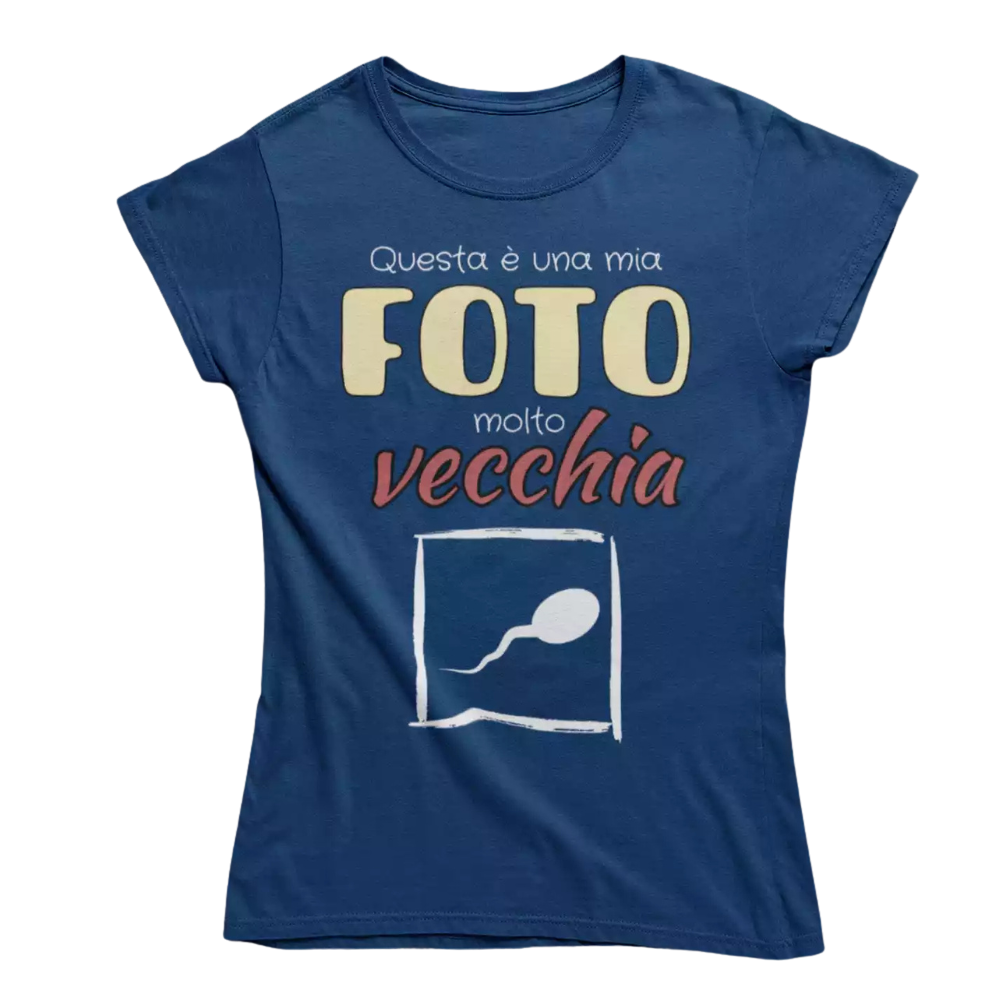 T-Shirt Uomo Divertente Con Stampa Mia Vecchia Foto