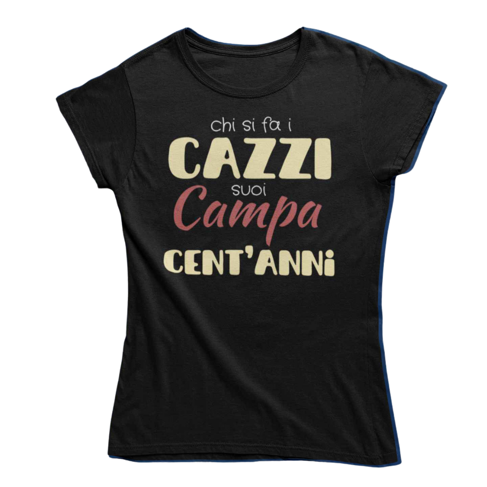 T-Shirt Uomo Divertente Con Stampa Chi Si Fa I Cazzi Suoi