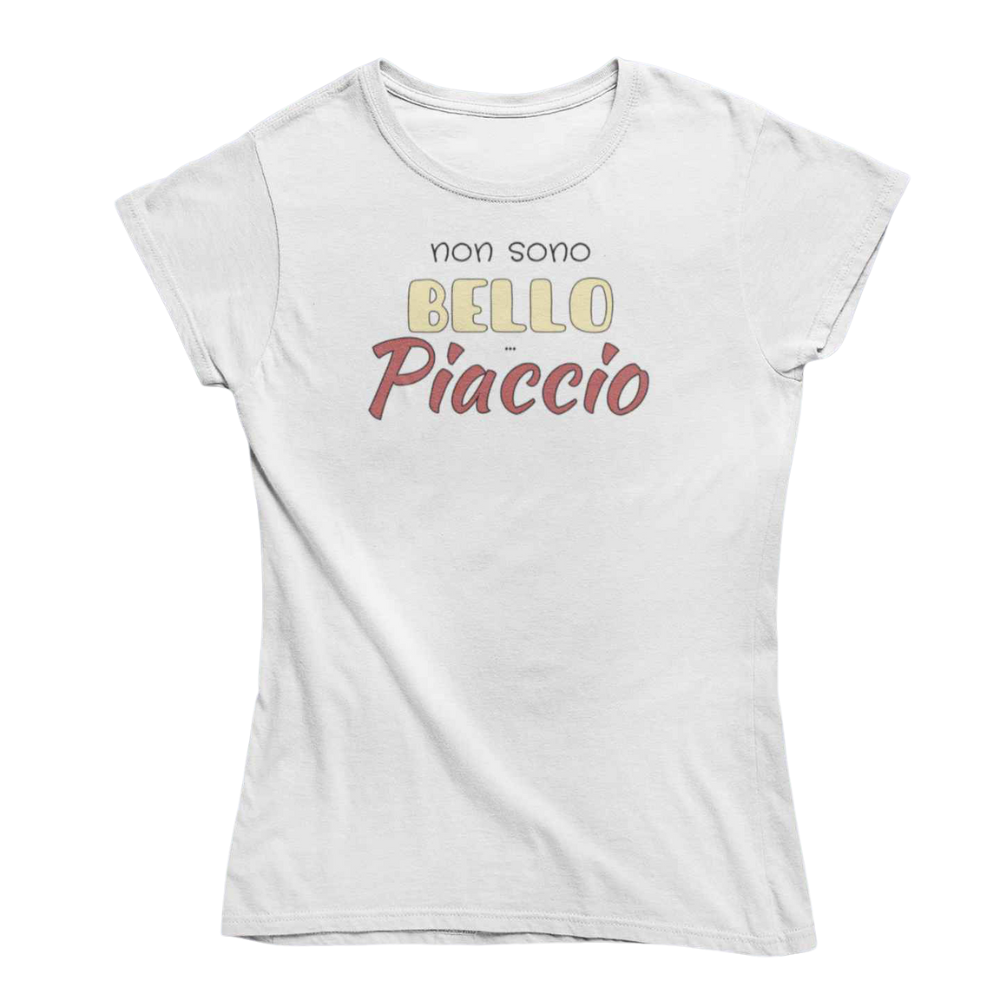 T-Shirt Uomo Divertente Con Stampa Non Sono Bello Piaccio