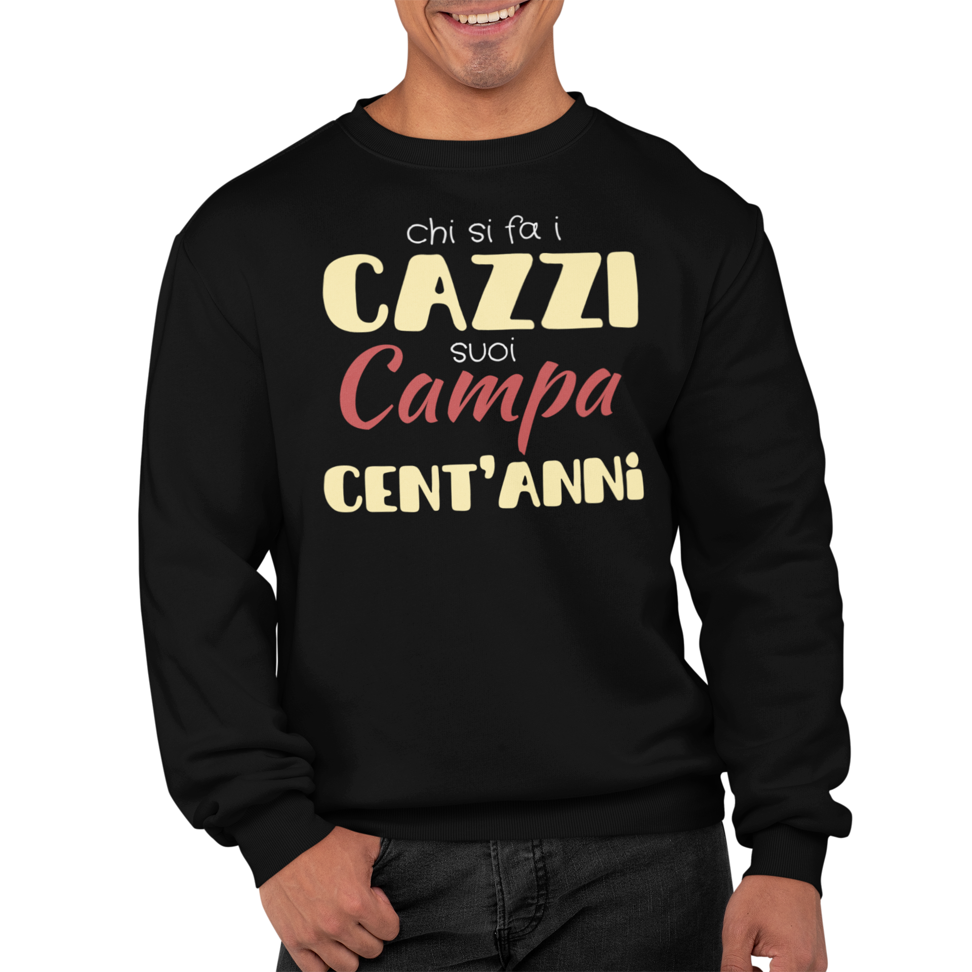 Felpa Girocollo Con Stampa Chi Si Fa I Cazzi Suoi