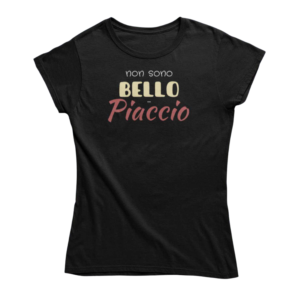 T-Shirt Uomo Divertente Con Stampa Non Sono Bello Piaccio