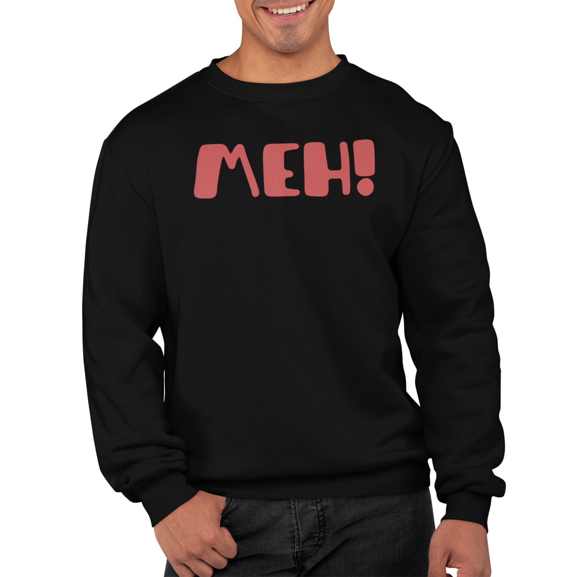 Felpa Girocollo Con Stampa Meh