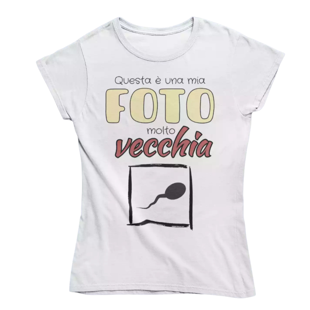 T-Shirt Uomo Divertente Con Stampa Mia Vecchia Foto