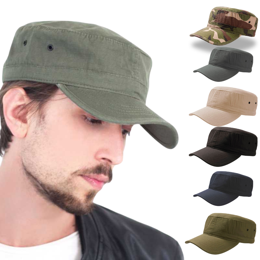 Cappellino Militare Con Visiera ATLANTIS Army Cotone Taglia Regolabile