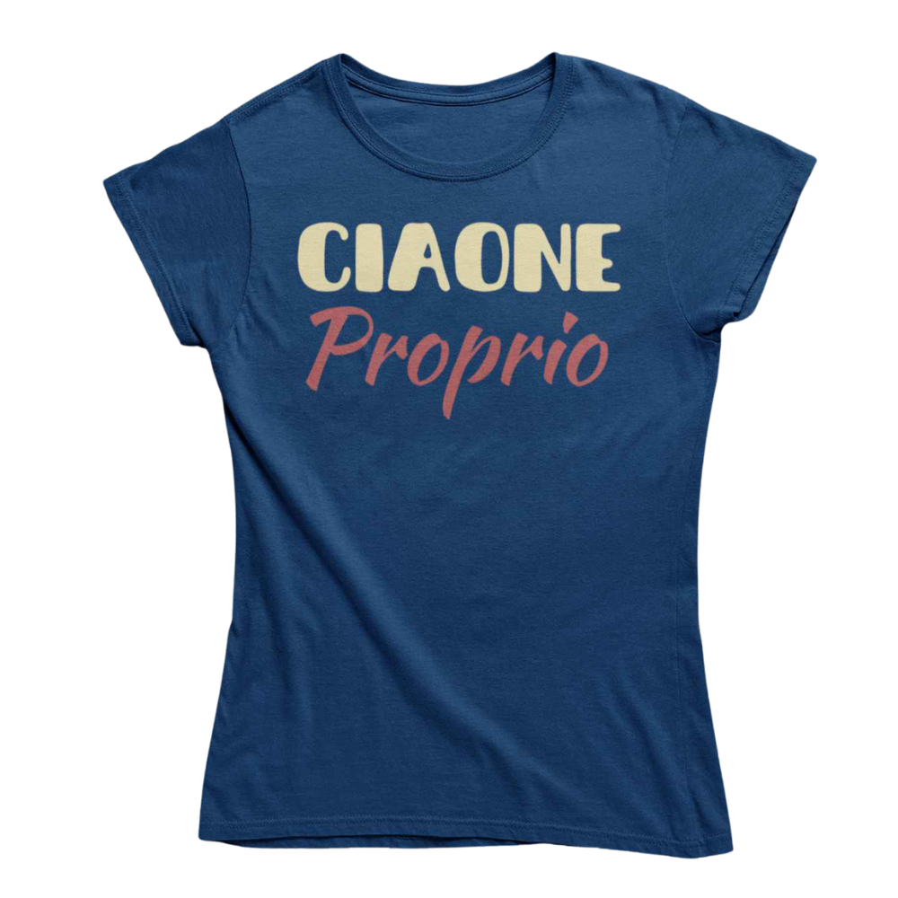 T-Shirt Uomo Divertente Con Stampa Ciaone Proprio