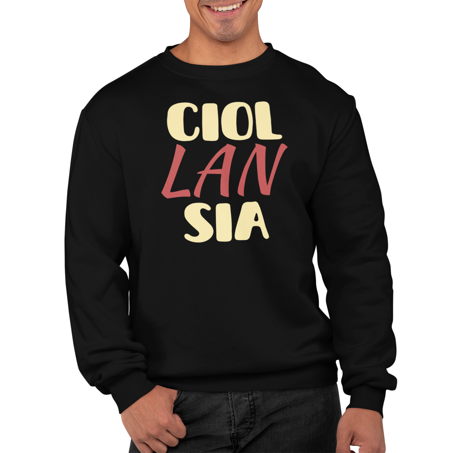 Felpa Girocollo Con Stampa Ciollansia