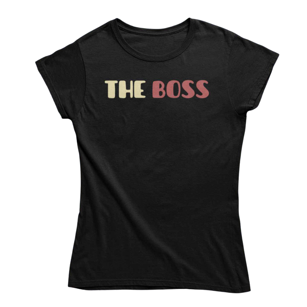 T-Shirt Uomo Divertente Con Stampa The Boss