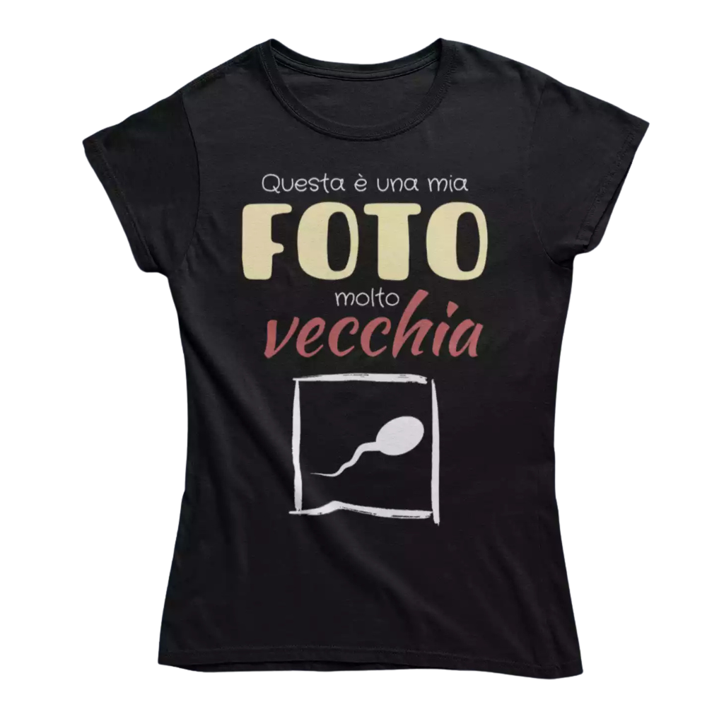 T-Shirt Uomo Divertente Con Stampa Mia Vecchia Foto