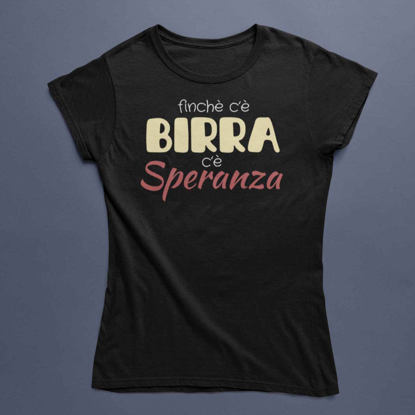 T-Shirt Unisex Divertente Con Stampa Birra Speranza