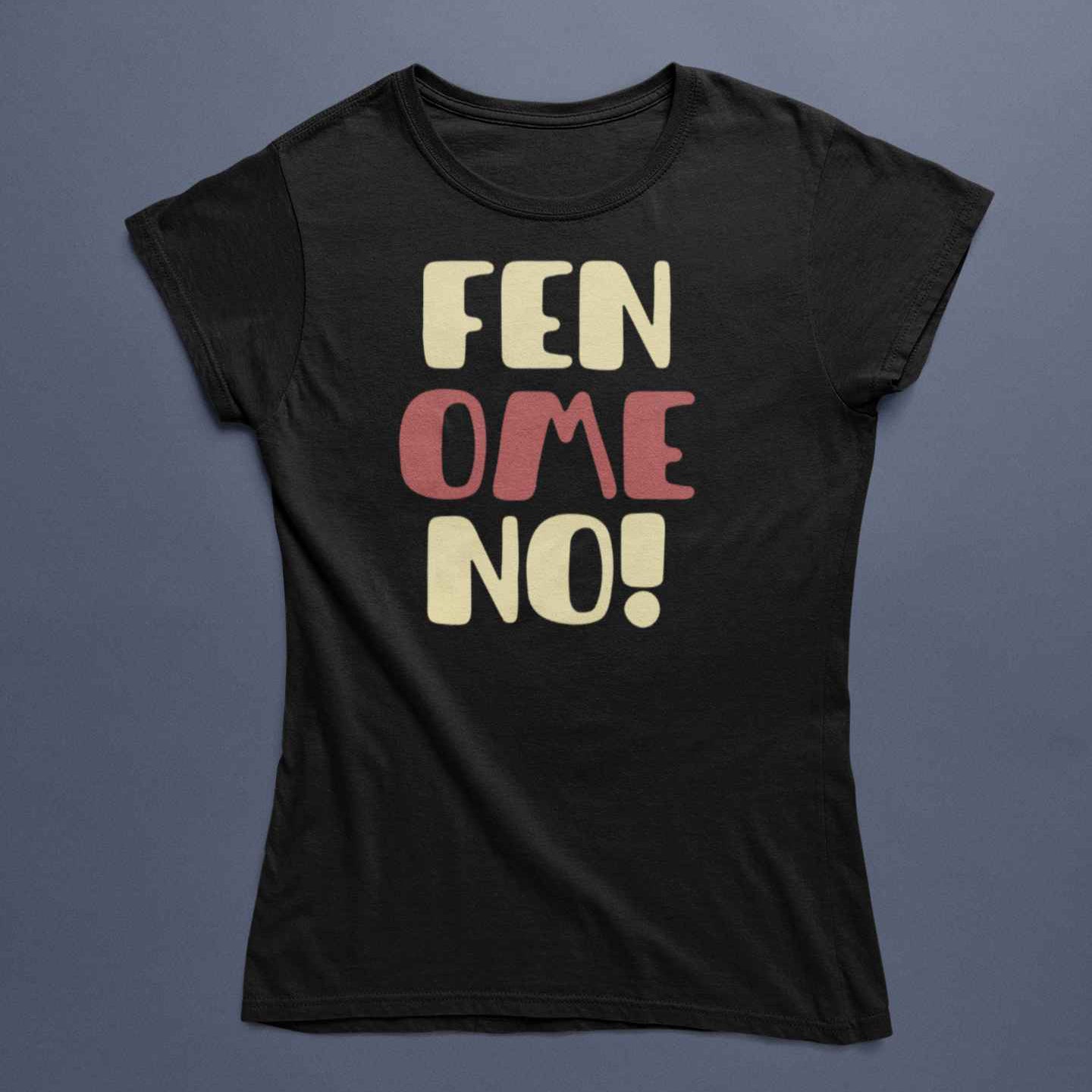 T-Shirt Divertente Con Stampa Fenomeno