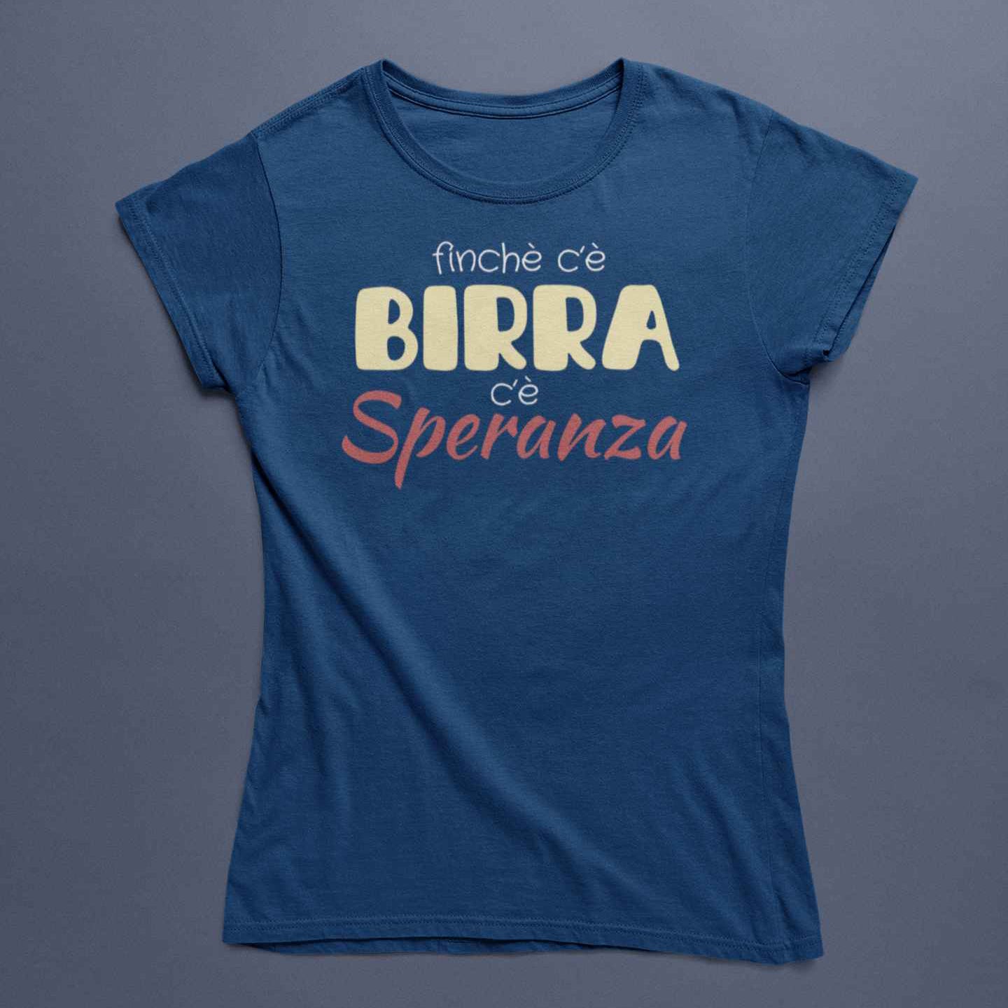 T-Shirt Unisex Divertente Con Stampa Birra Speranza