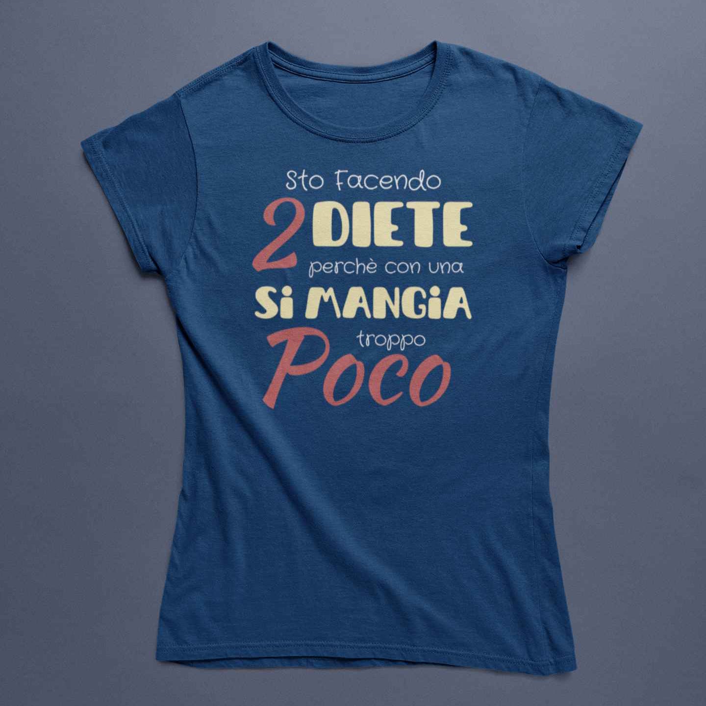 T-Shirt Unisex Divertente Con Stampa Sto Facendo 2 Diete