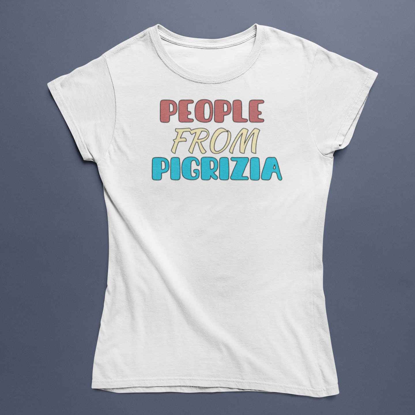 T-Shirt Unisex Divertente Con Stampa People From Pigrizia