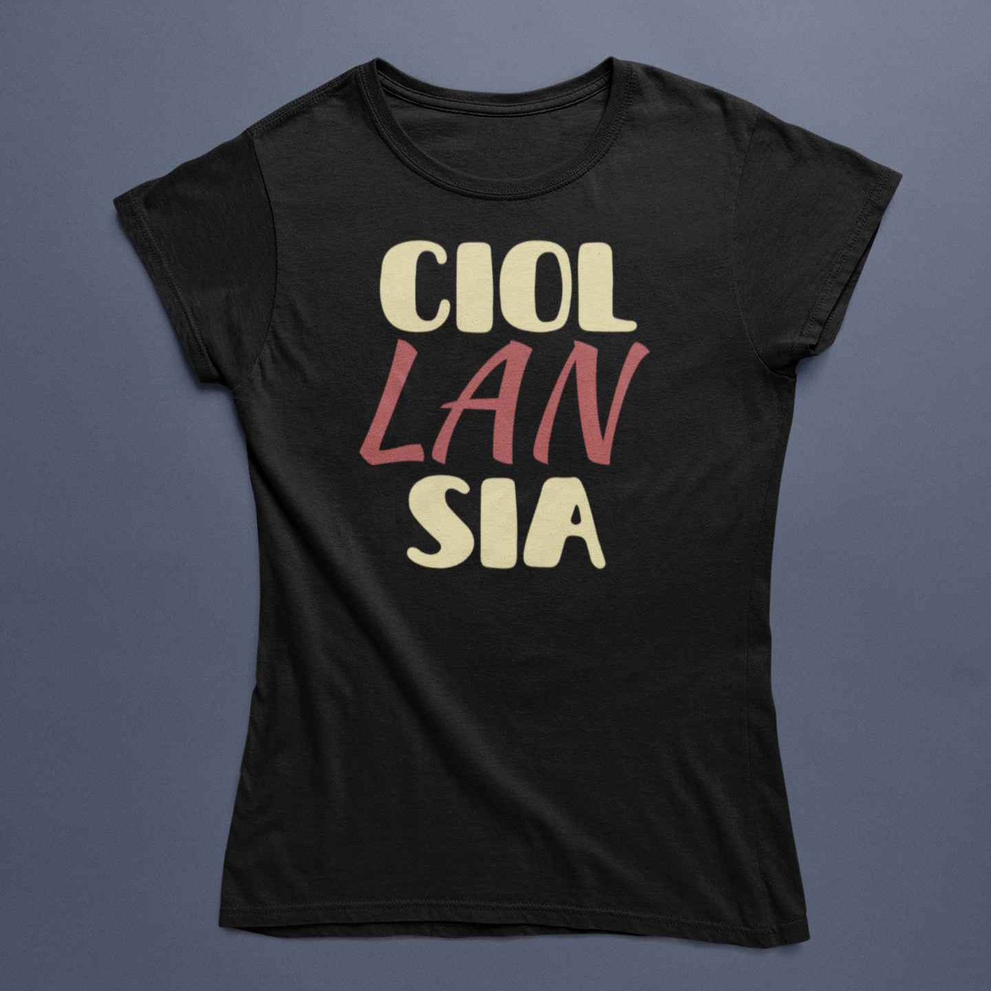 T-Shirt Unisex Divertente Con Stampa Ciollansia