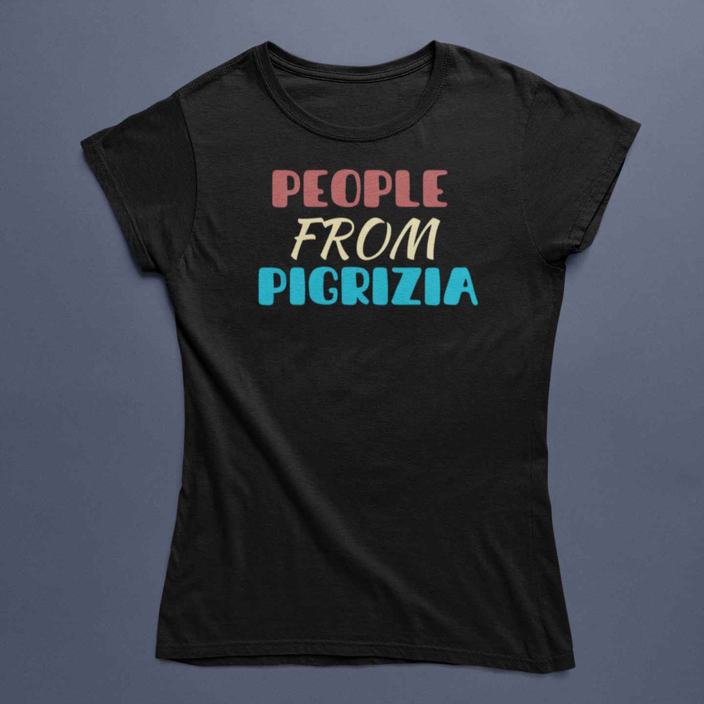 T-Shirt Unisex Divertente Con Stampa People From Pigrizia
