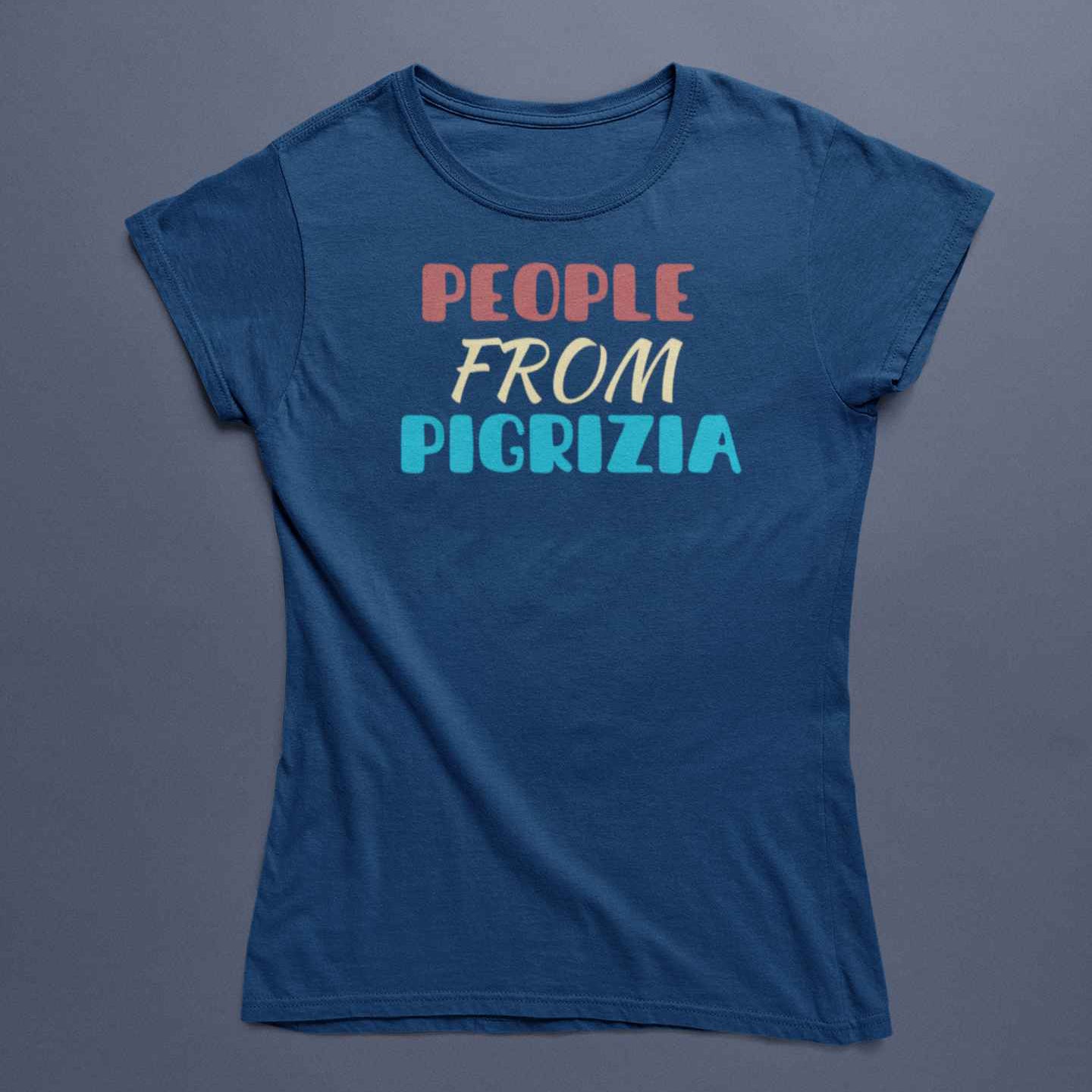 T-Shirt Unisex Divertente Con Stampa People From Pigrizia