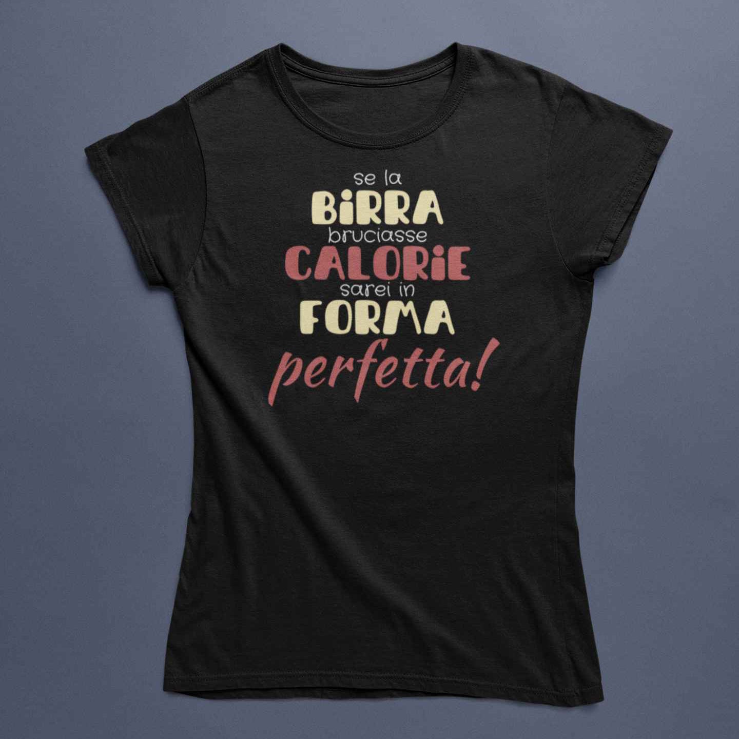T-Shirt Divertente Con Stampa Forma Perfetta