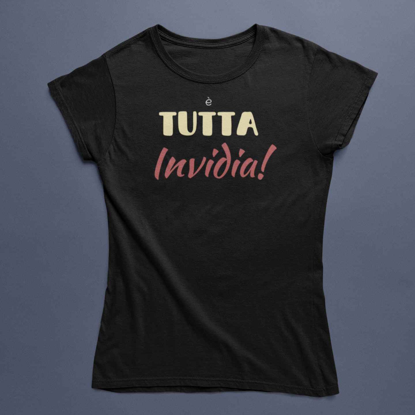 T-Shirt Unisex Divertente Con Stampa Tutta Invidia