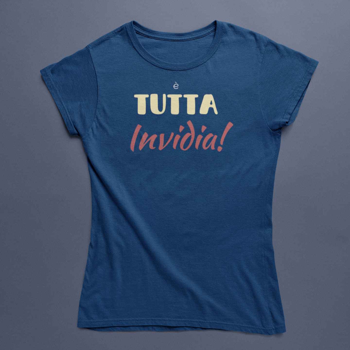 T-Shirt Unisex Divertente Con Stampa Tutta Invidia