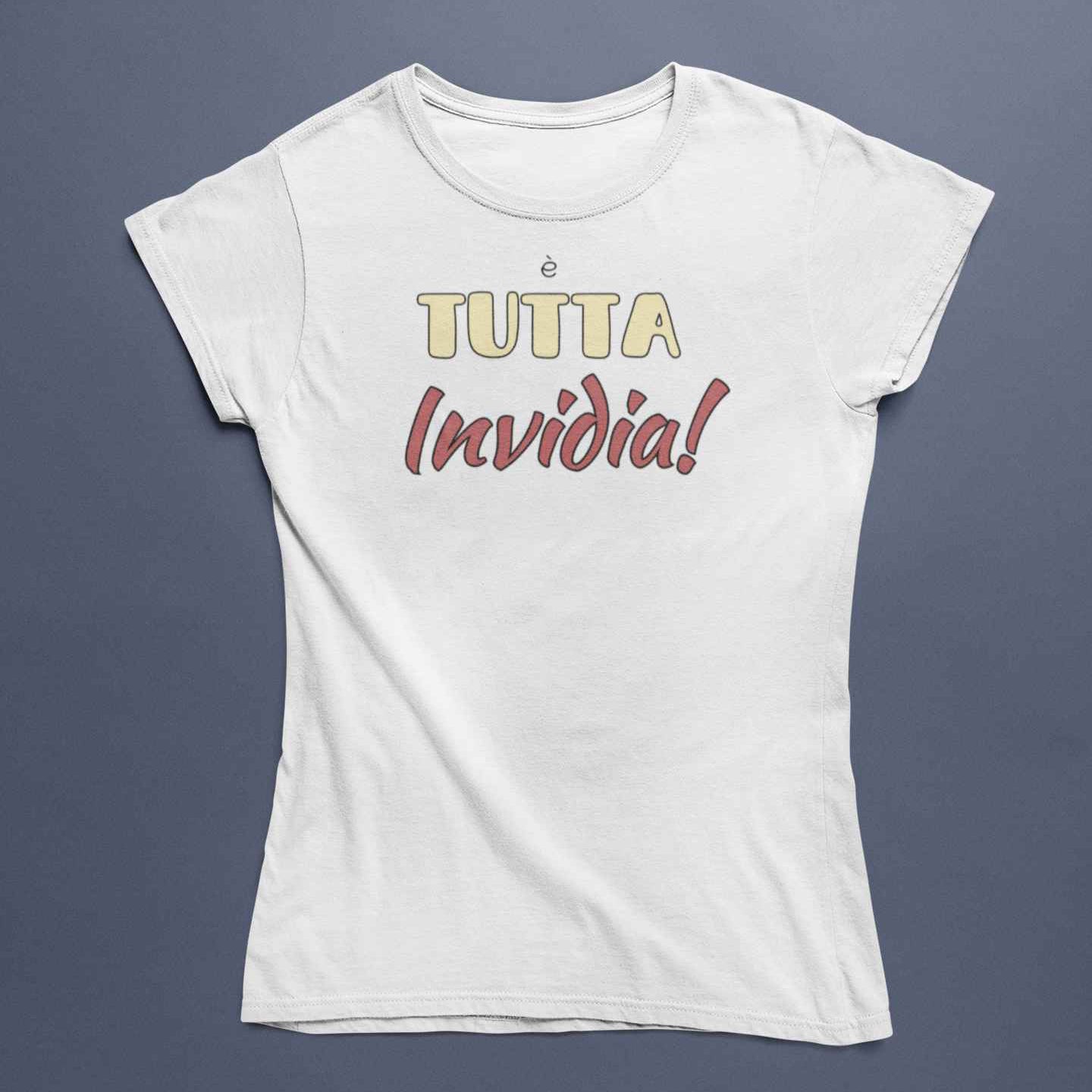 T-Shirt Unisex Divertente Con Stampa Tutta Invidia