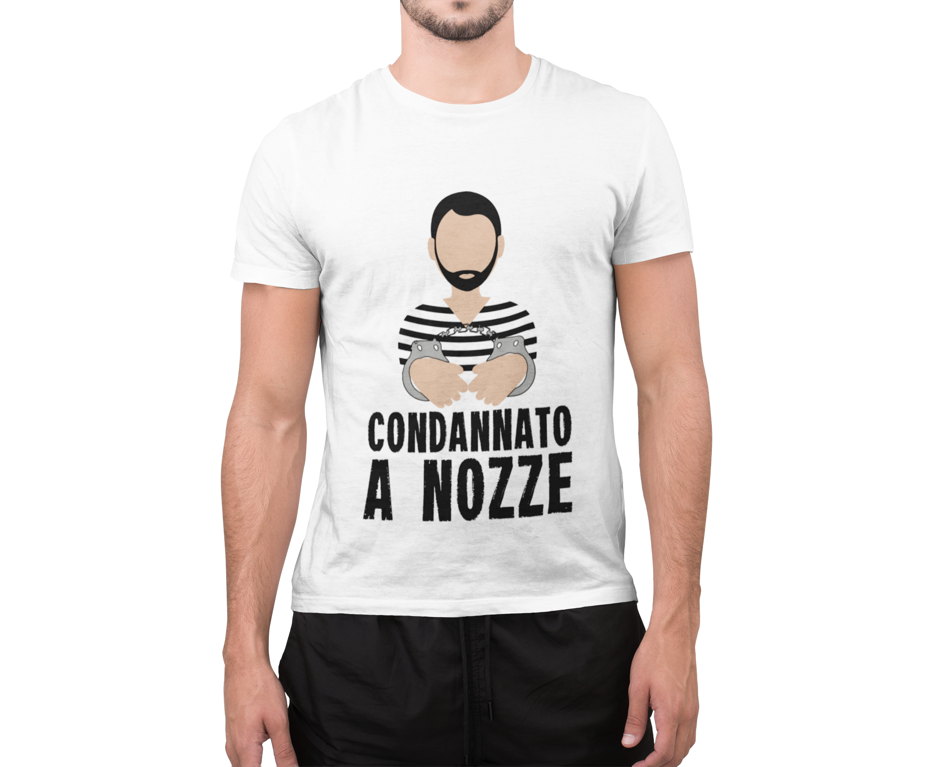 Maglietta Addio Al Celibato - T-Shirt Uomo - Condannato a nozze